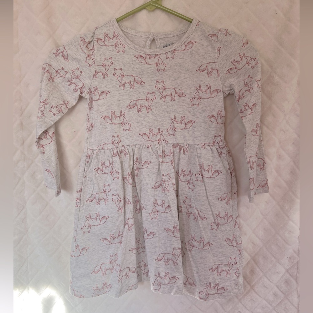 Carter’s Simple Joy Toddler Fox Jersey Dress